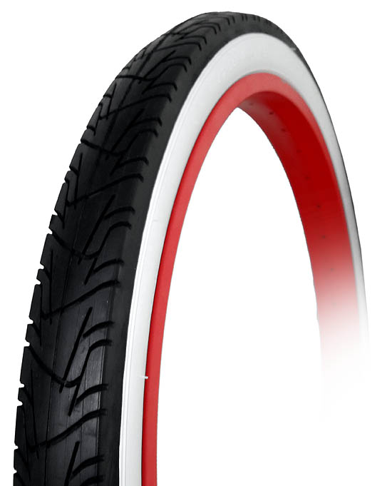 2 Pneus 26 X 2.125 (57-559) Écovelò Noir pour Cruiser Bike
